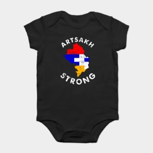 Artsakh Strong - Artsakh is Armenia - Armenian Flag Gift Baby Bodysuit